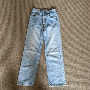LEVIS ribcage straight ankle jeans